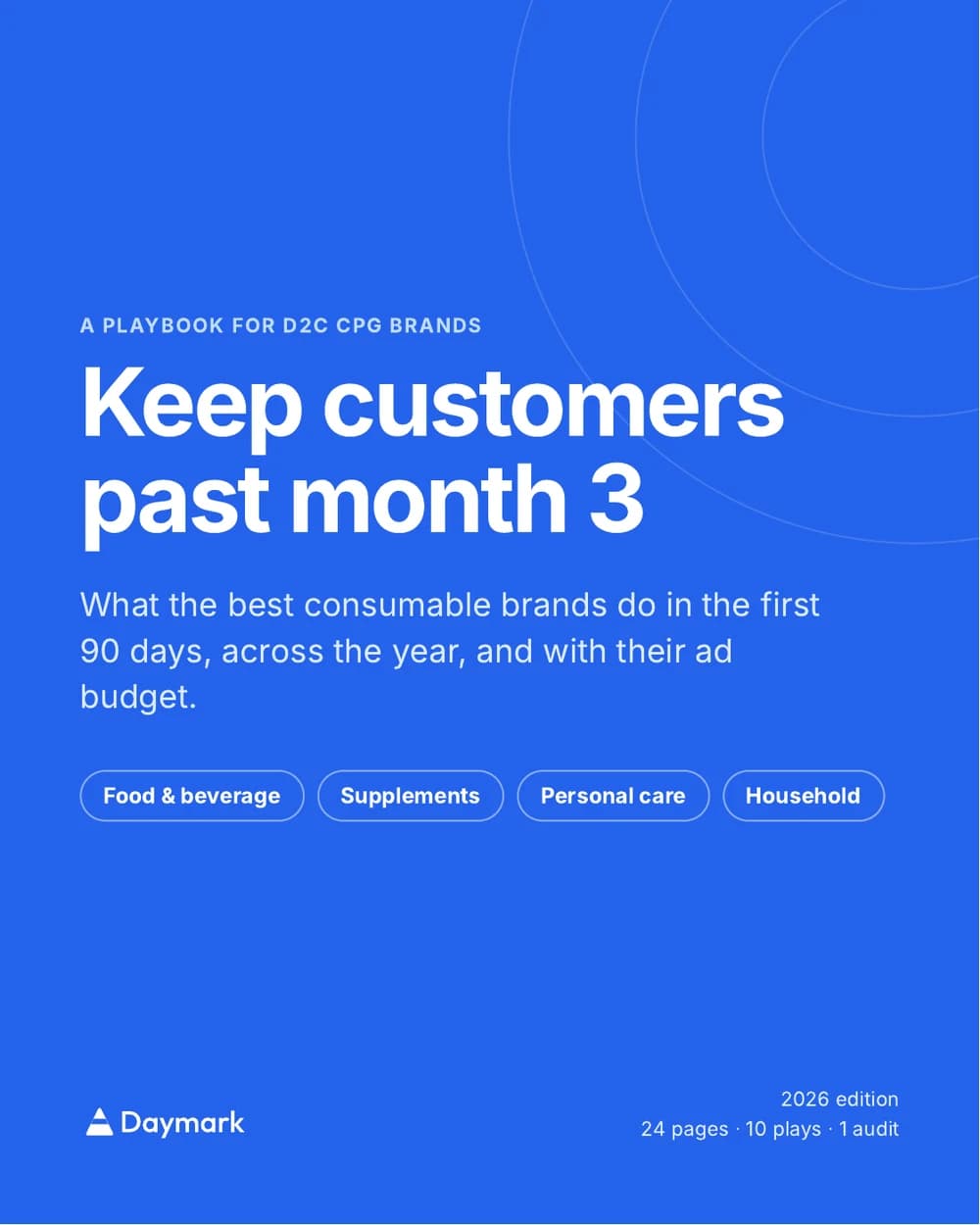 First page of CPG Customer Retention Playbook
