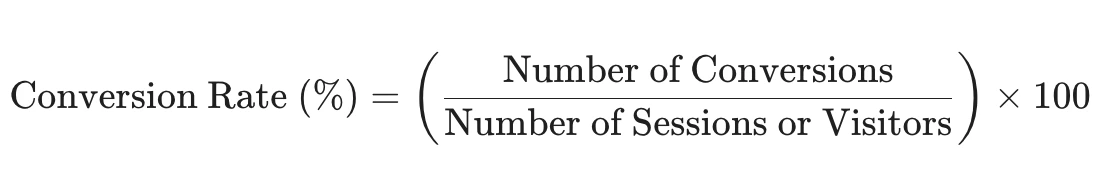 conversion rate formula