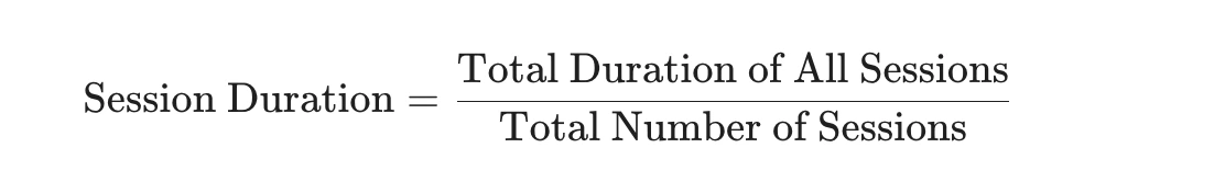 session duration formula